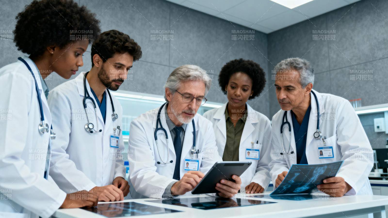 医生团队研讨病例图片