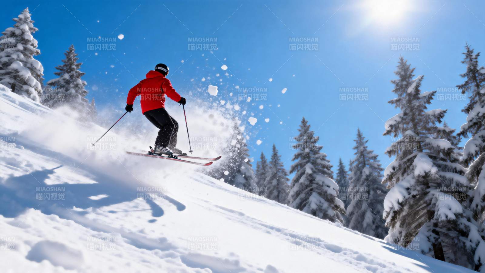 雪地滑雪 畅享冬日图片