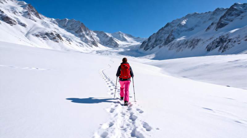 雪域徒步者图片