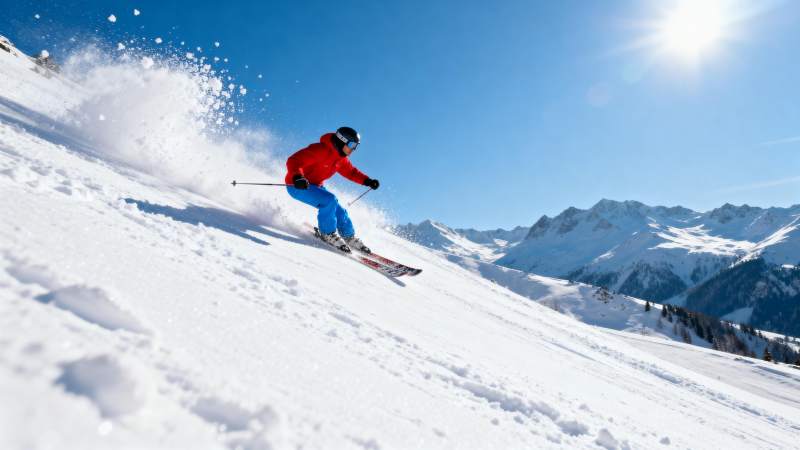 雪坡疾驰 尽享滑雪乐趣图片