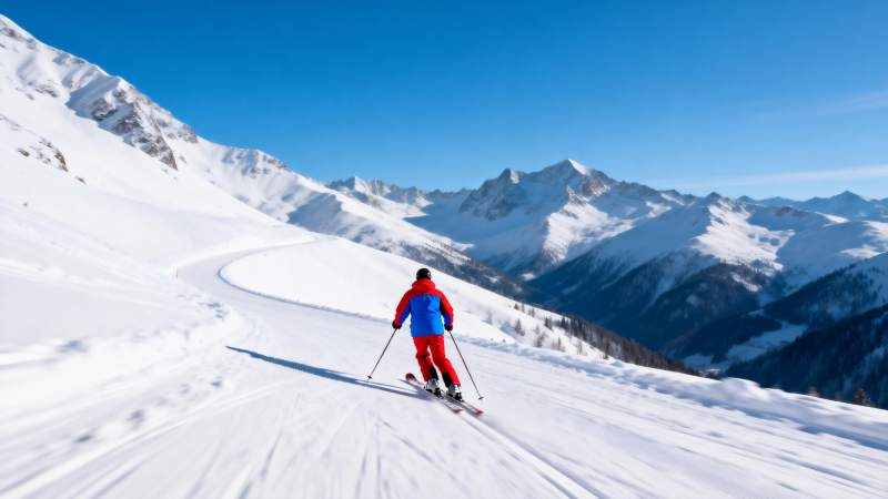 雪山滑雪 尽享冬日乐趣图片