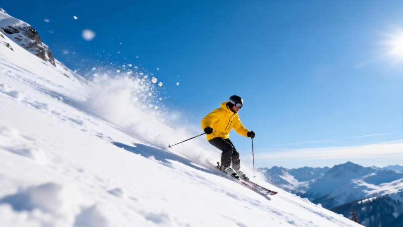雪坡疾驰 尽享滑雪乐趣图片