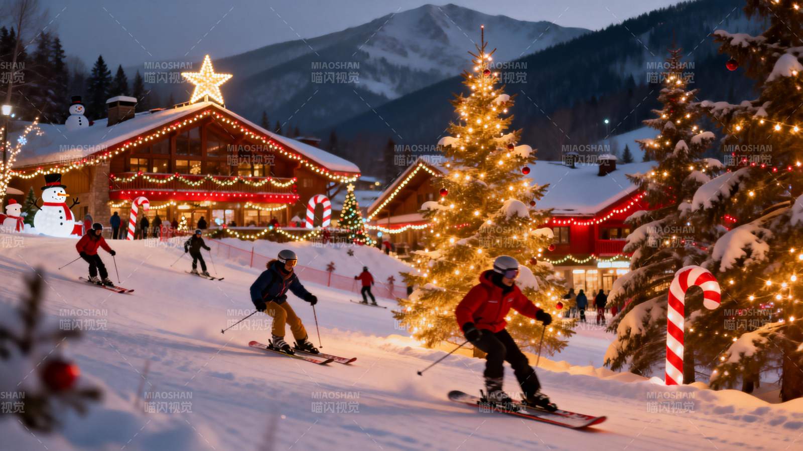 圣诞滑雪乐园图片
