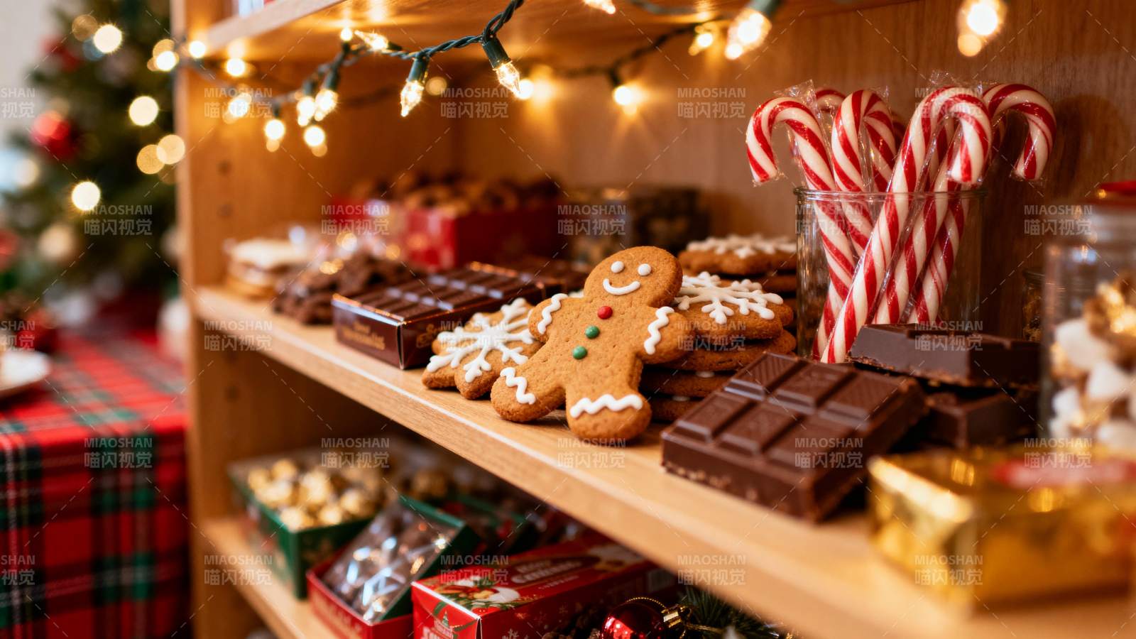 圣诞甜点陈列图片