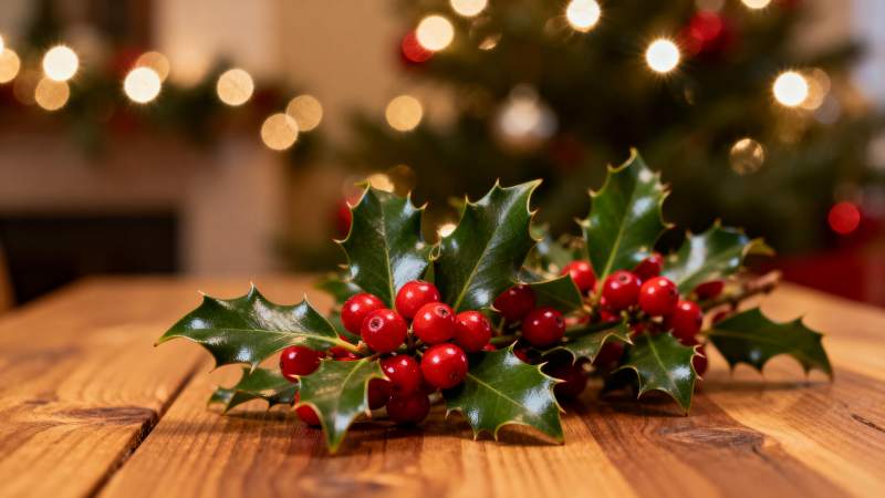 冬青红果迎圣诞图片