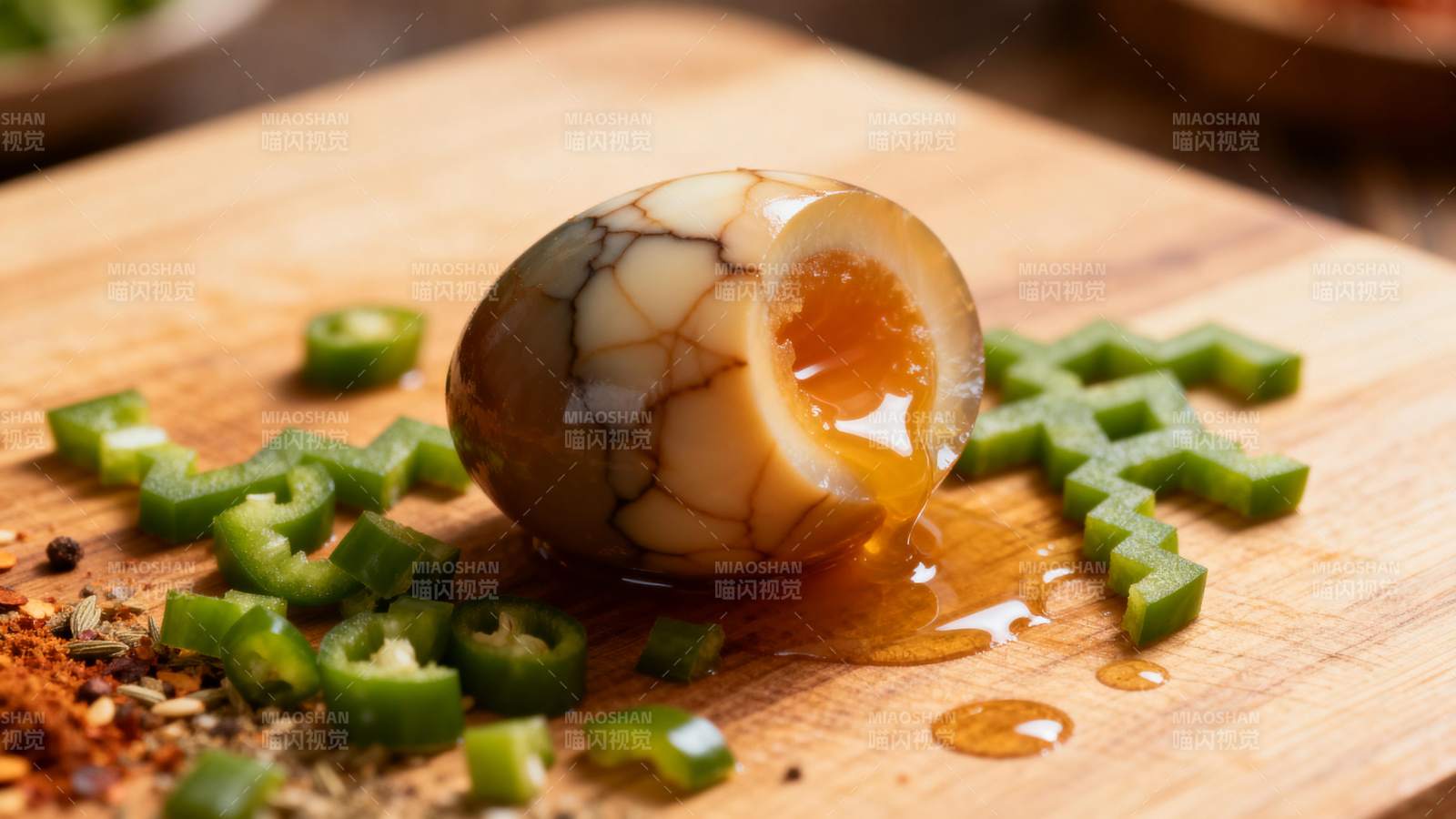 虎皮蛋切开流油图片