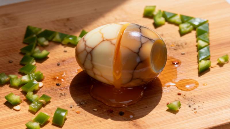 虎皮蛋配青椒图片