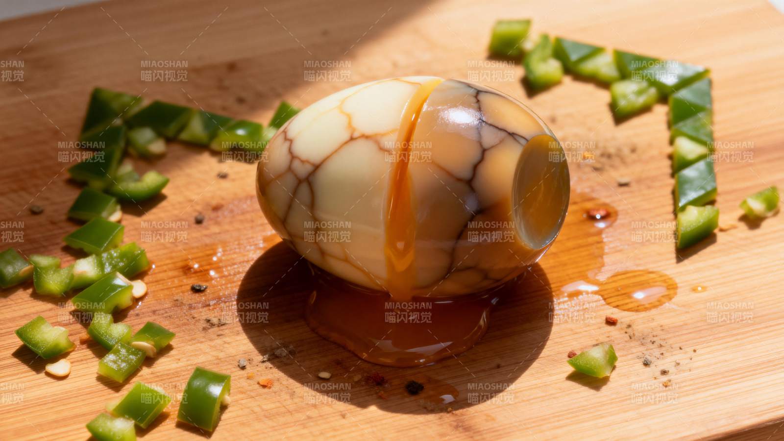 虎皮蛋配青椒图片