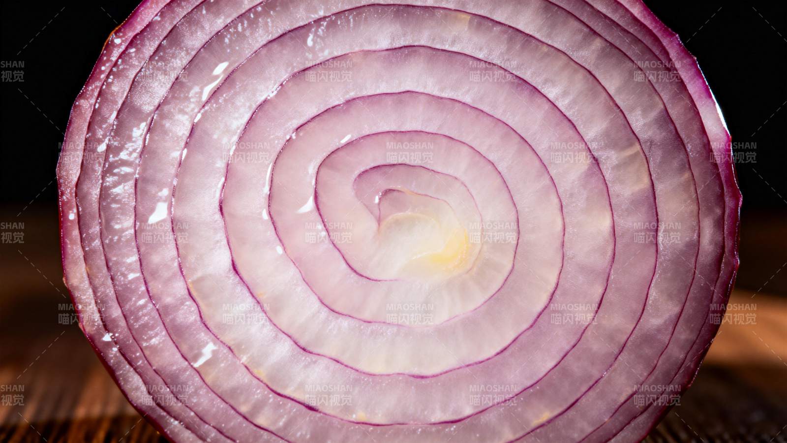 洋葱切面特写图片