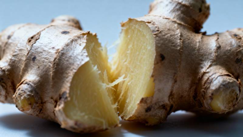 新鲜生姜特写图片