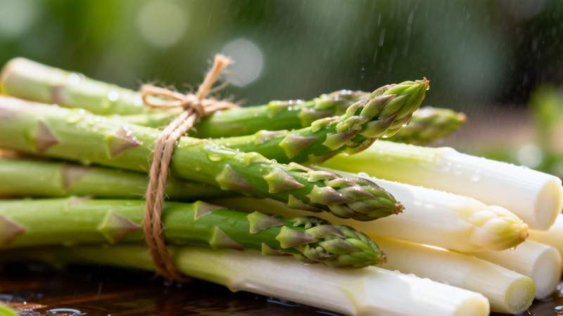 新鲜芦笋束图片