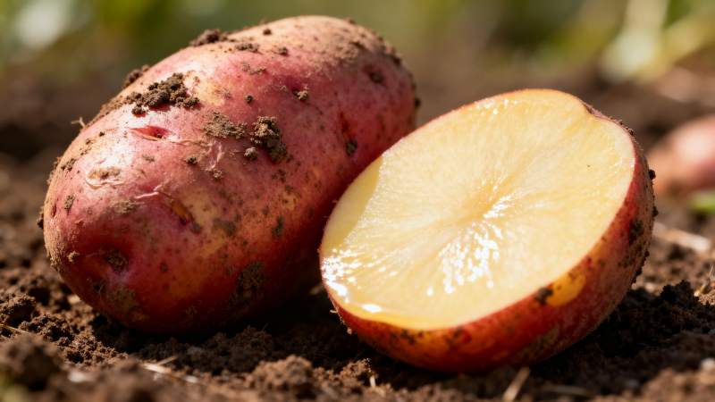 新鲜红皮土豆图片