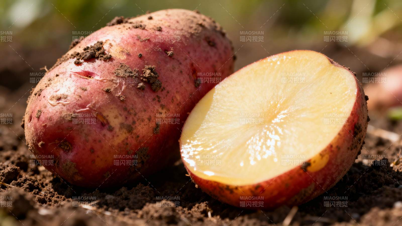 新鲜红皮土豆图片