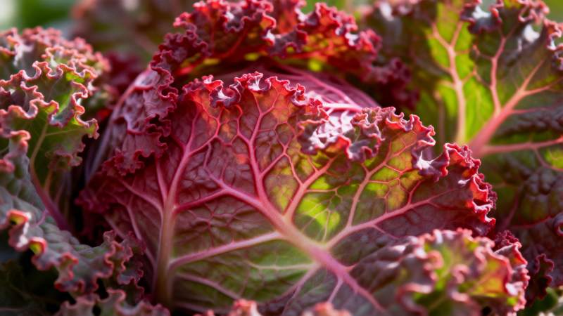 紫甘蓝特写图片