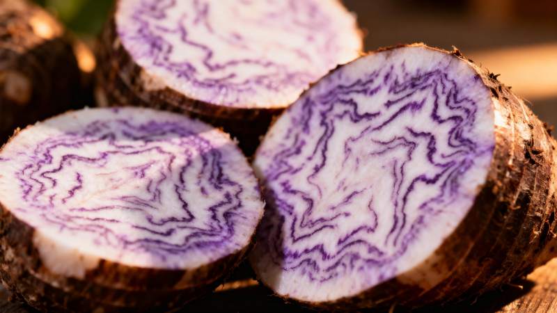 紫薯切面纹理图片