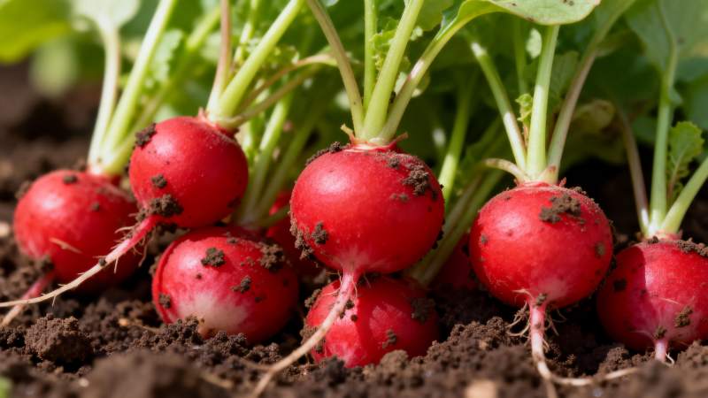 新鲜红萝卜出土图片