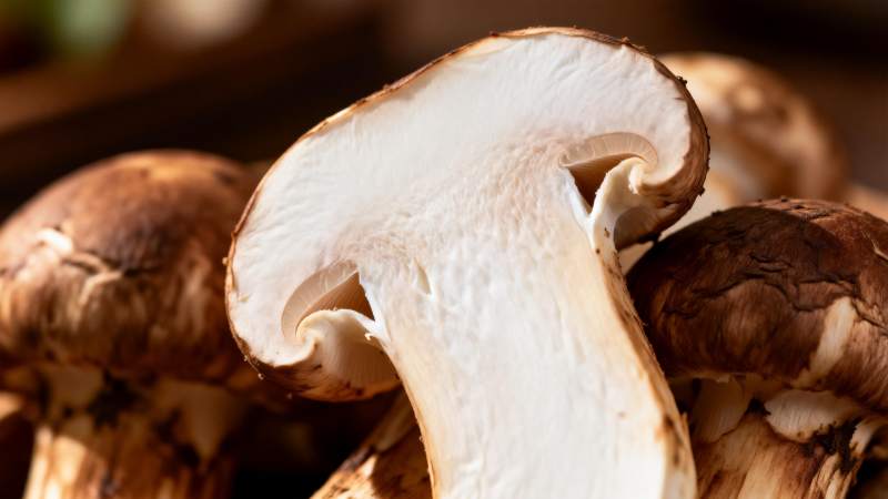 新鲜香菇特写图片