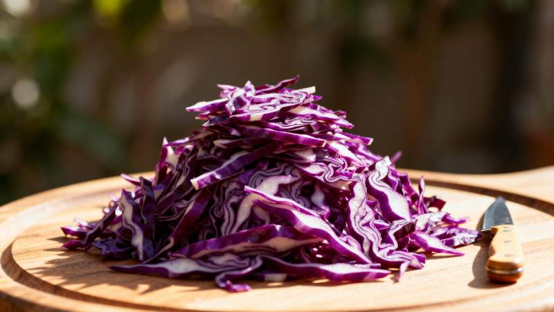 紫甘蓝切丝图片