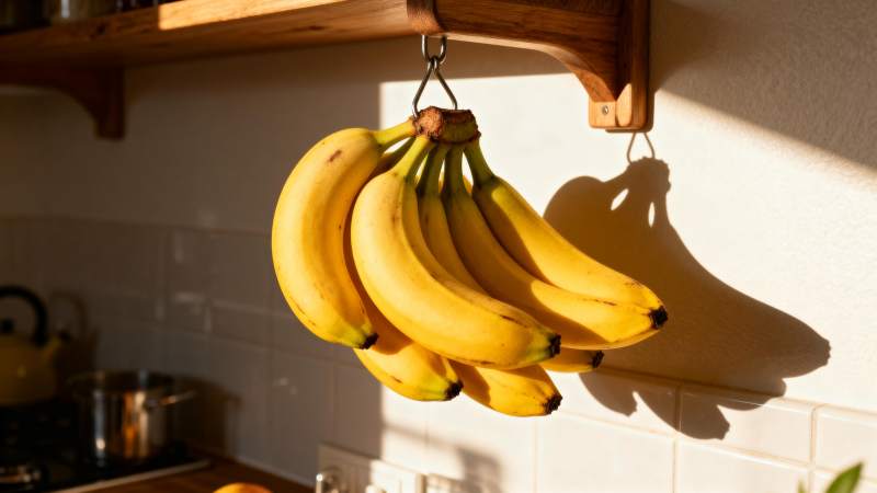 阳光下的香蕉挂饰图片