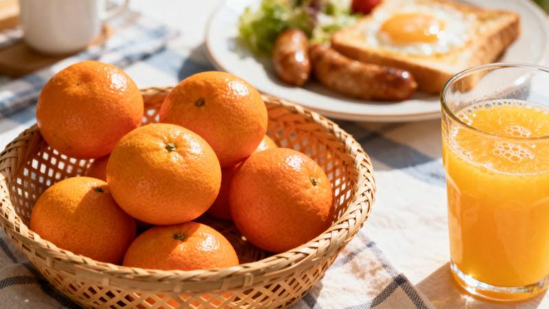 早餐橙香满溢图片