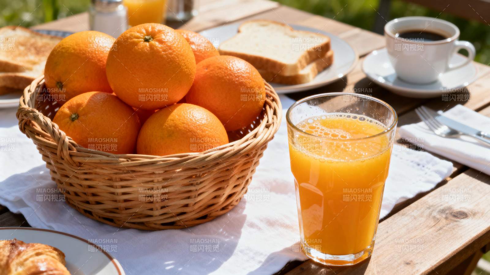 橙香早餐时光图片