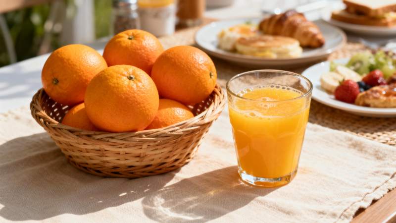 橙香早餐时光图片