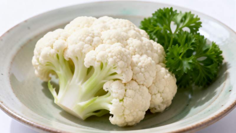 新鲜花椰菜配香菜图片