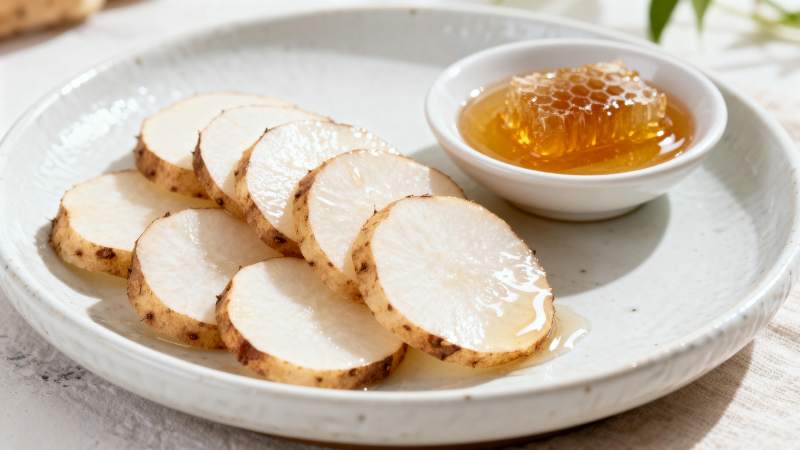 山药配蜂蜜图片