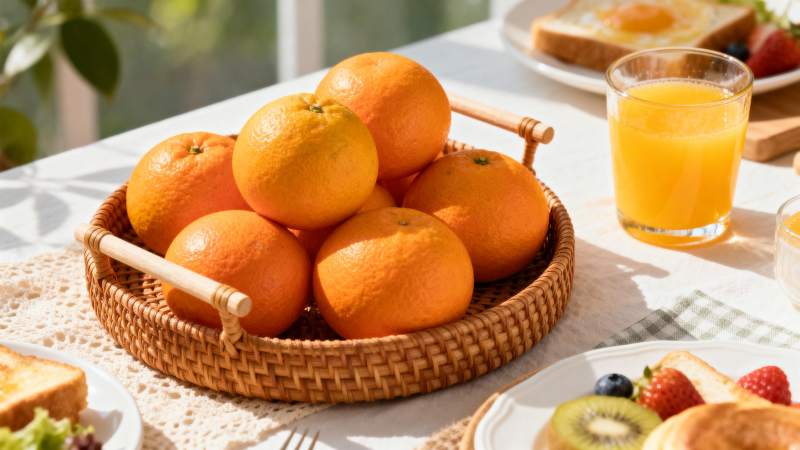 橙香早餐时光图片
