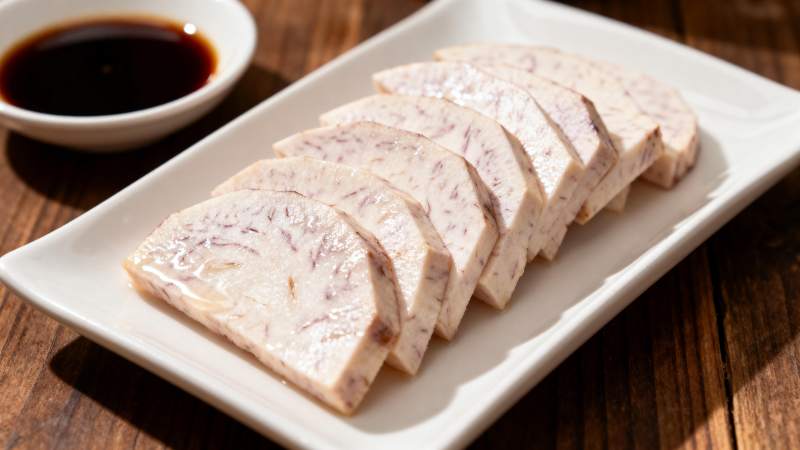 芋头切片摆盘图片