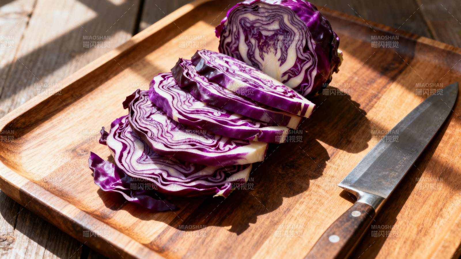 紫甘蓝切片图片