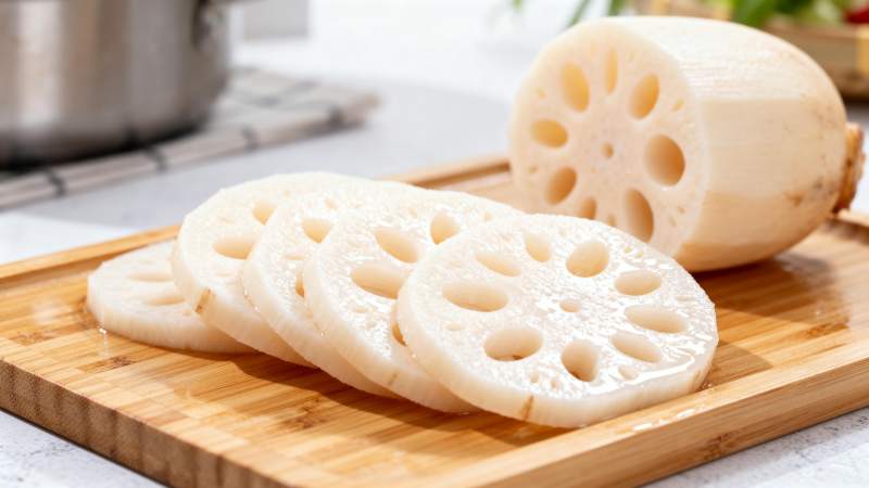 莲藕切片摆盘图片