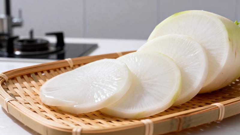 白萝卜切片摆盘图片