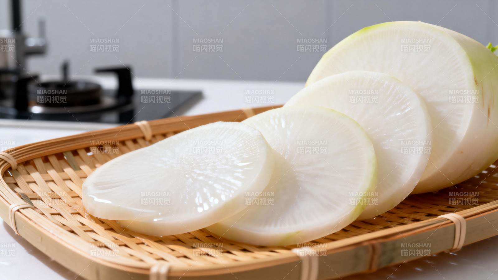 白萝卜切片摆盘图片