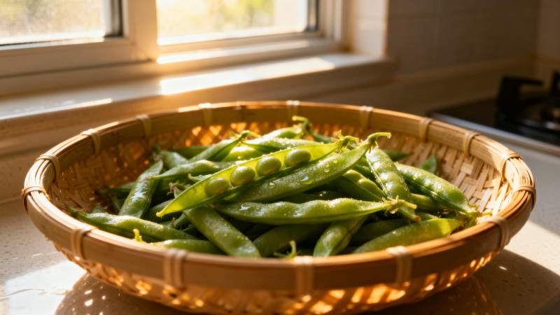 新鲜青豆角图片