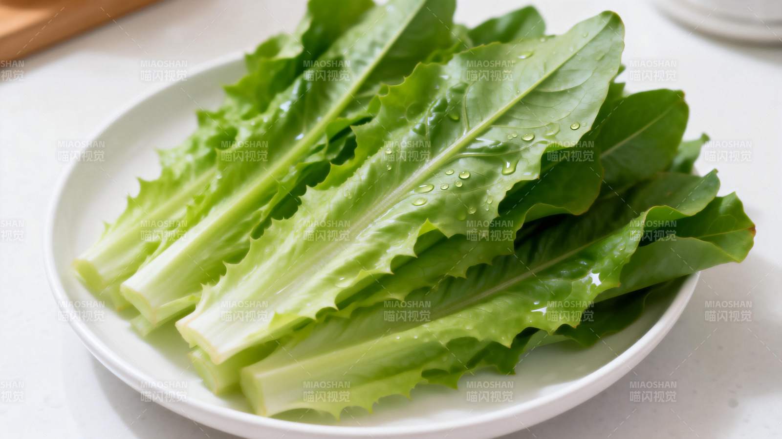 新鲜生菜叶图片