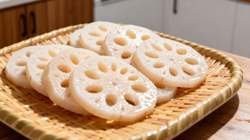 莲藕切片摆盘图片