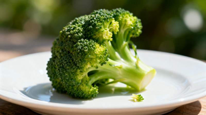 新鲜西兰花特写图片