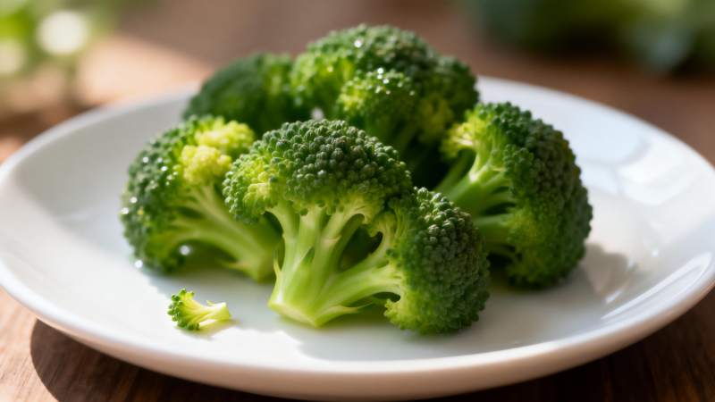 新鲜西兰花特写图片