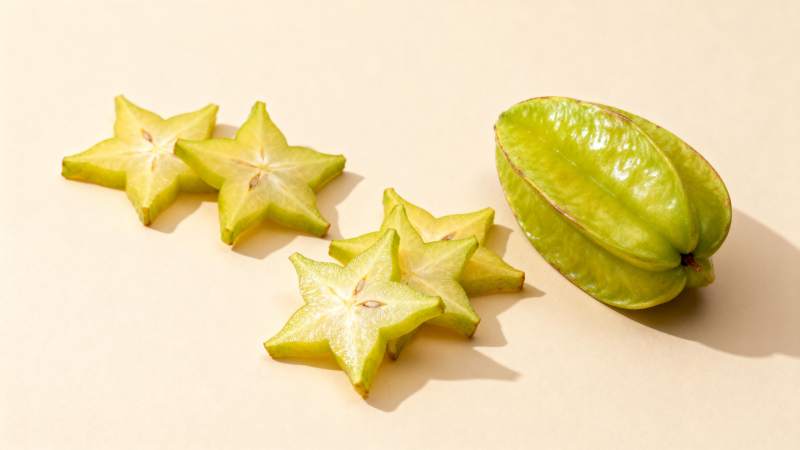 杨桃切片呈星形图片