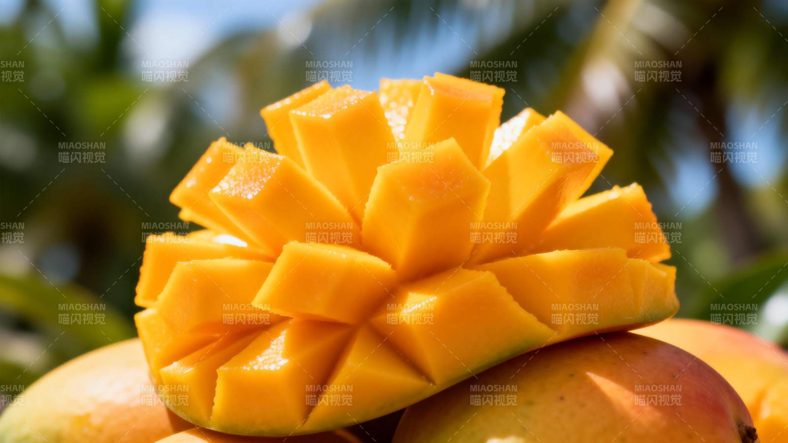 芒果切块 鲜美诱人图片