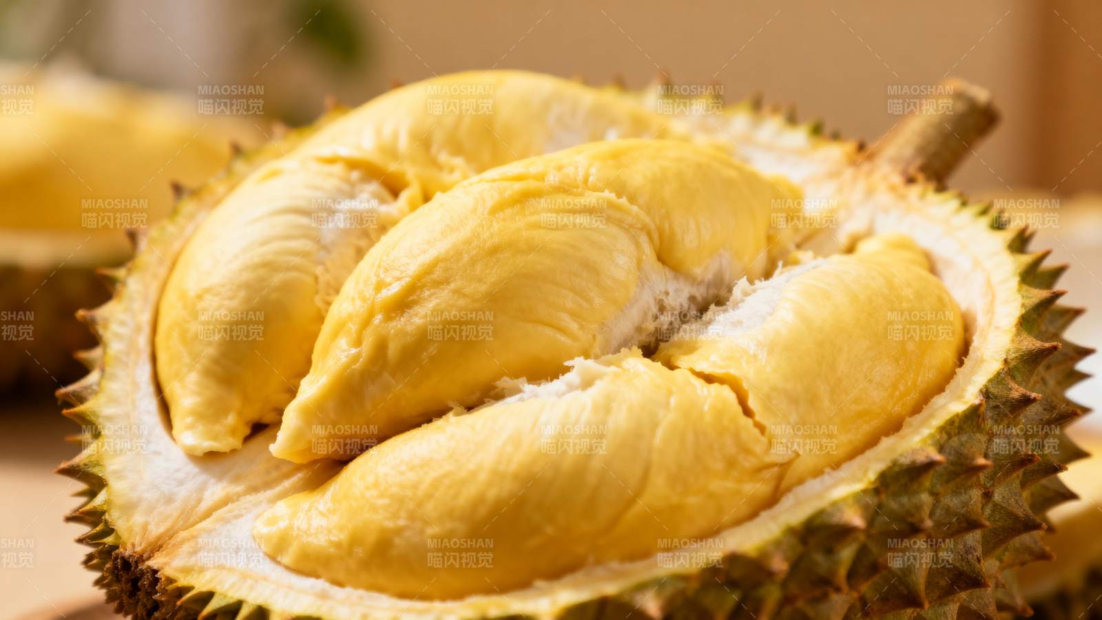 榴莲果肉特写图片