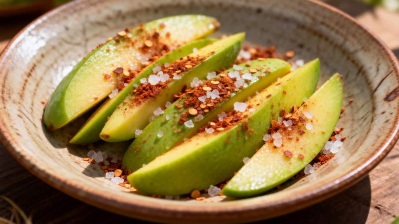 香辣牛油果片图片