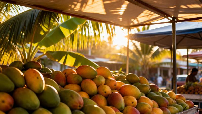 热带芒果市场图片