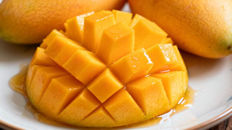 鲜切芒果 金黄诱人图片