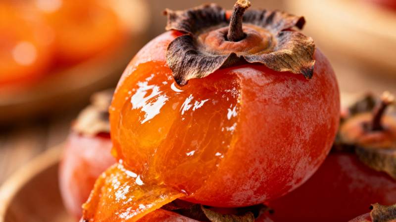 晶莹柿子 诱人美味图片