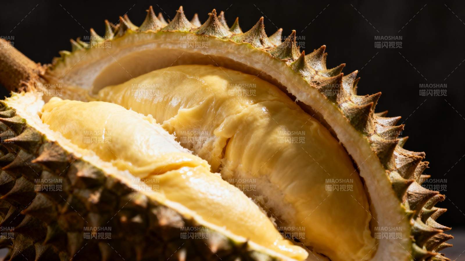 榴莲果肉特写图片