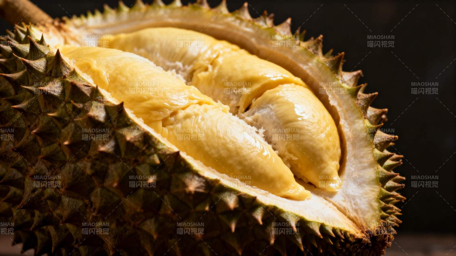 榴莲果肉特写图片