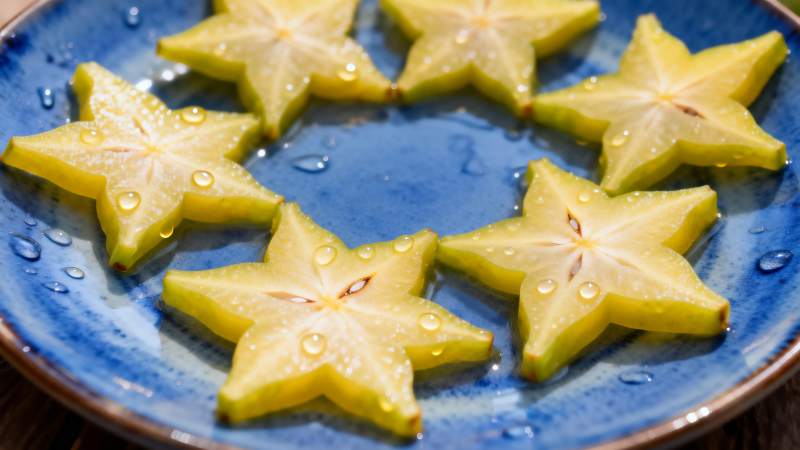 星形水果切片图片