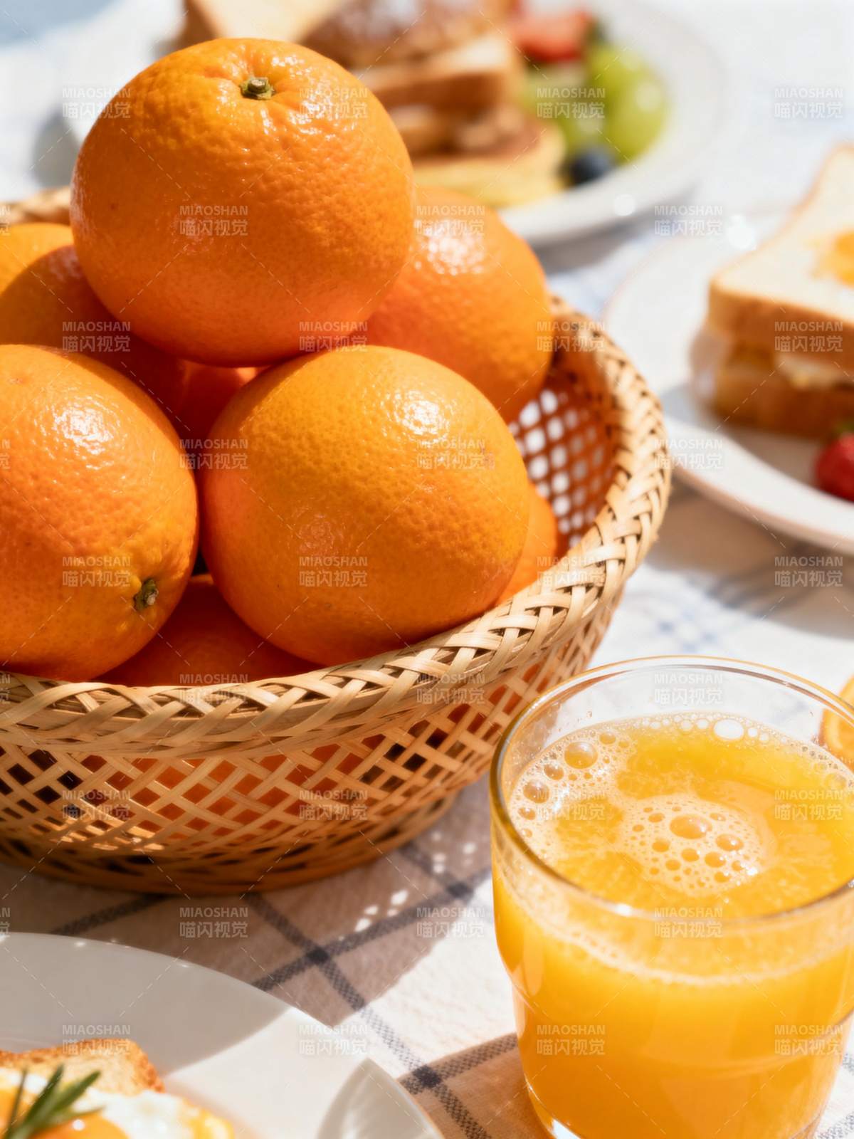 橙香早餐时光图片